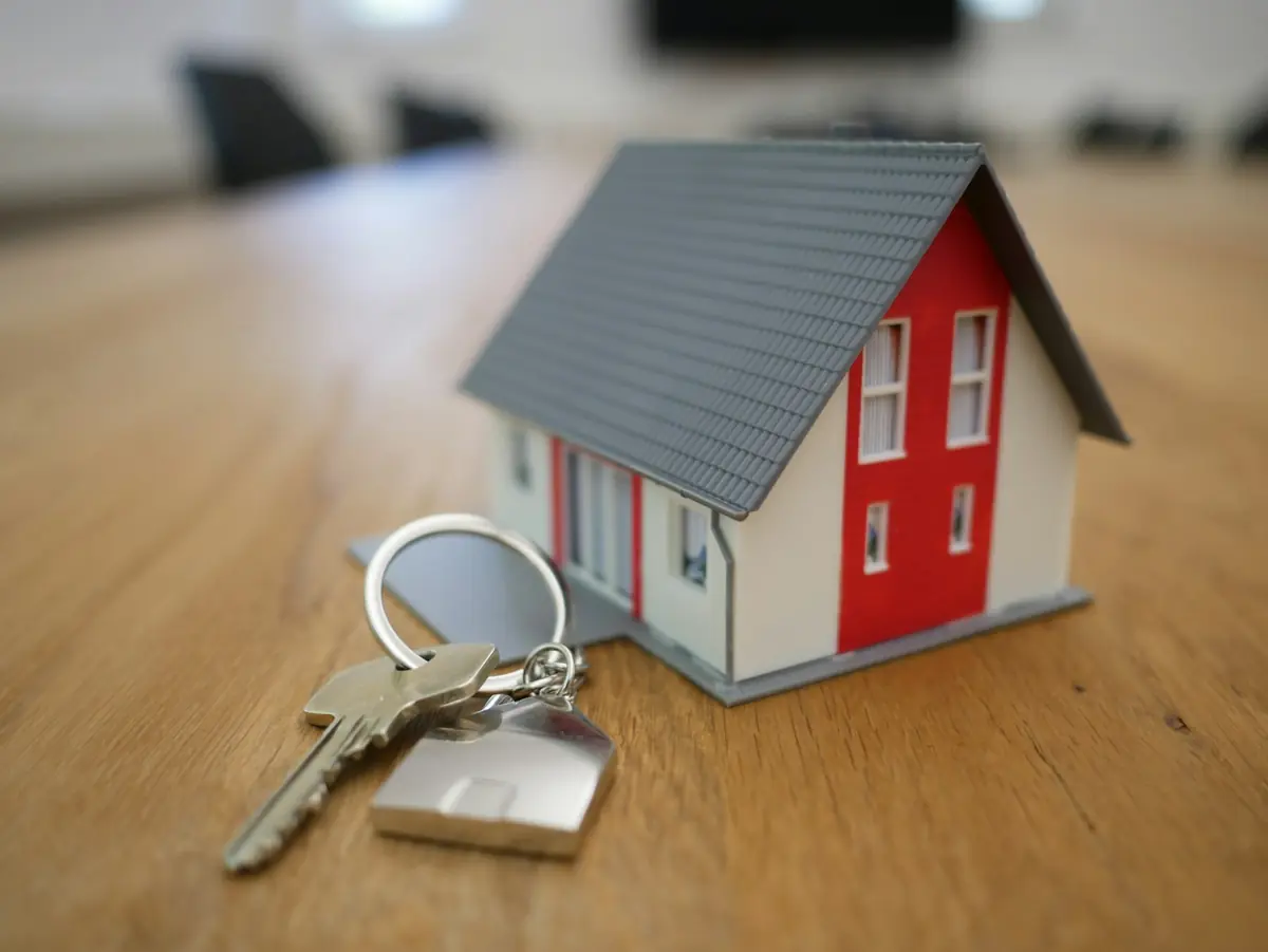 Family receiving the keys to their new home